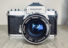 Chrome Nikon Nikomat FT Camera  Lens Ships FREE 