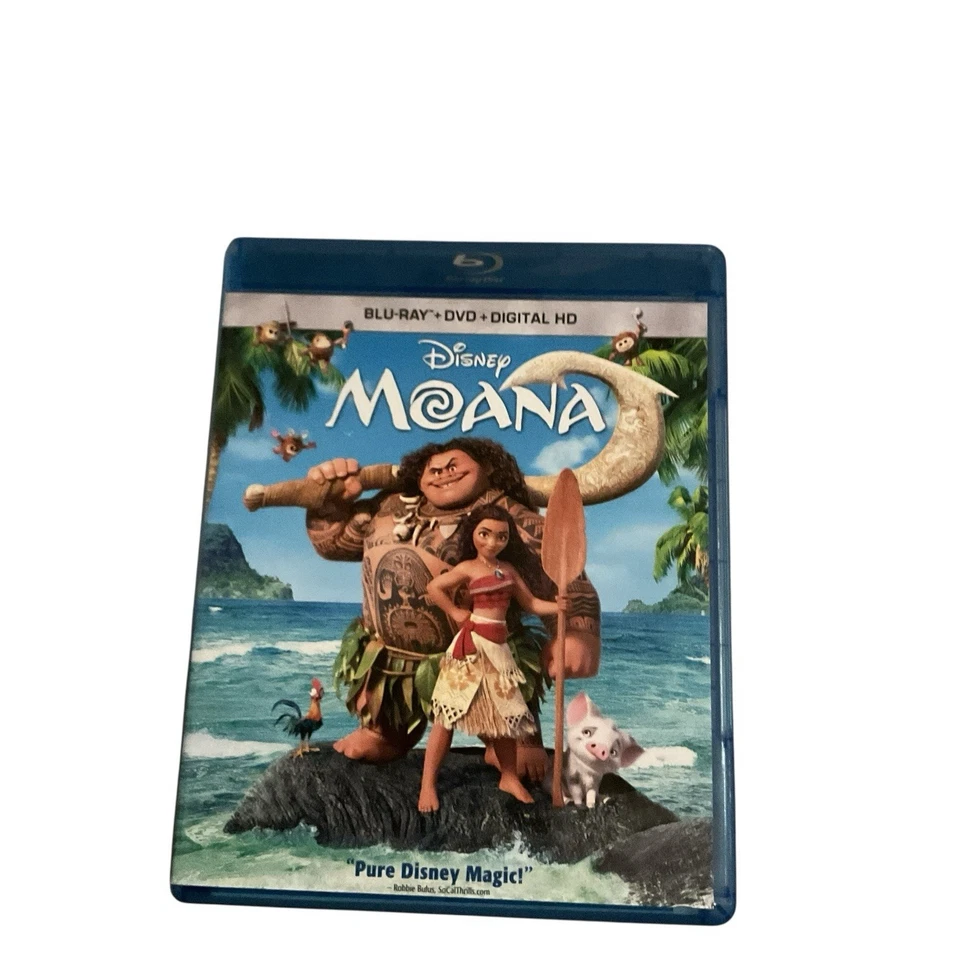 Moana 2017 Blu-Ray and DVD Combo Pack Auli'i Cravalho No Digital Copy Disney - Image 4 of 4