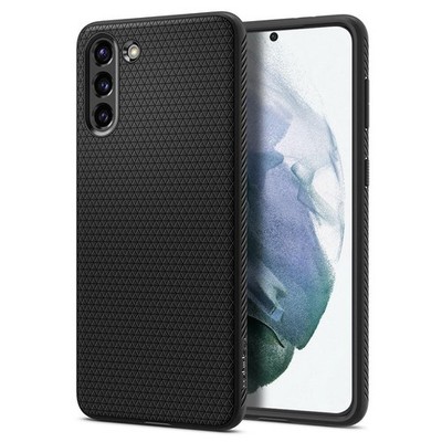Handyhülle für Galaxy S21 5G Spigen Case Cover Schutzhülle Etui Hülle Schwarz