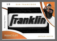 Jaylin Davis 2020 Panini Immaculate Collection Jumbo Batting Glove 3/8