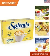 Splenda Zero Calorie Sweetener Packets - 100 Count, Sugar Free, Made in USA