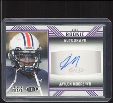 2020 SAGE HIT #A35 Jaylon Moore Rookie Autographs Purple