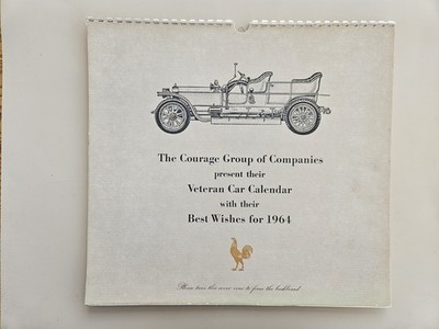 Courage 1964 Courage Group, Sammlerkalender - Oldtimer Kleingedrucktes