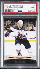 2023 UD TIM HORTONS GREATEST DUOS #77 DYLAN GUENTHER/LAWSON CROUSE PSA 9