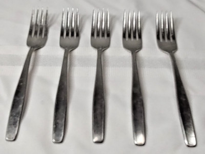 Rogers Cutlery Creation Forks Stainless 6 3/4'' Lot of 5 International Silver USA