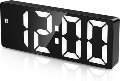 OQIMAX Digitaler Wecker INKLUSIVE BATTERIEN, 6,5'' großes Display Wecker 