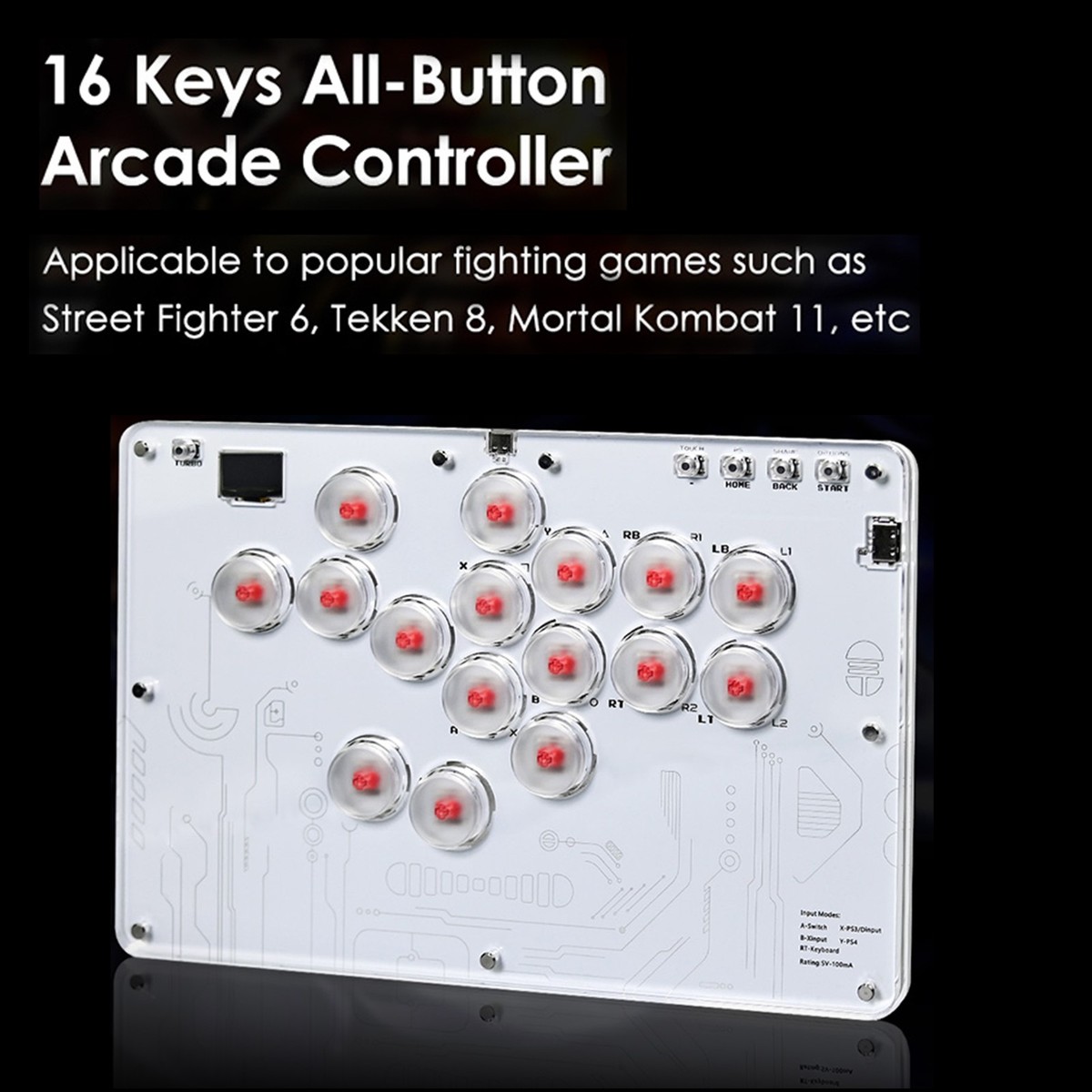 HITBOX Fighting Keyboard hitbox Arcade Joystick Advanced Buttons