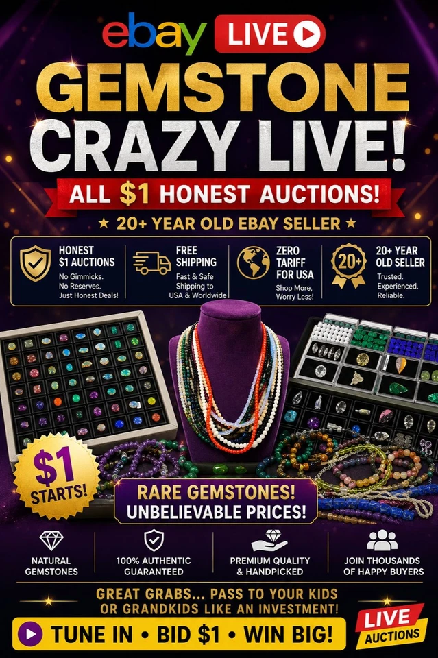 🔥 GEMSTONE LIVE! Flash $1 Deals | beads, Gemstones & More