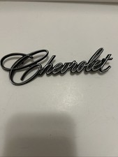 Vintage Chevrolet Trunk Script Emblem Badge 931025 Early 70s