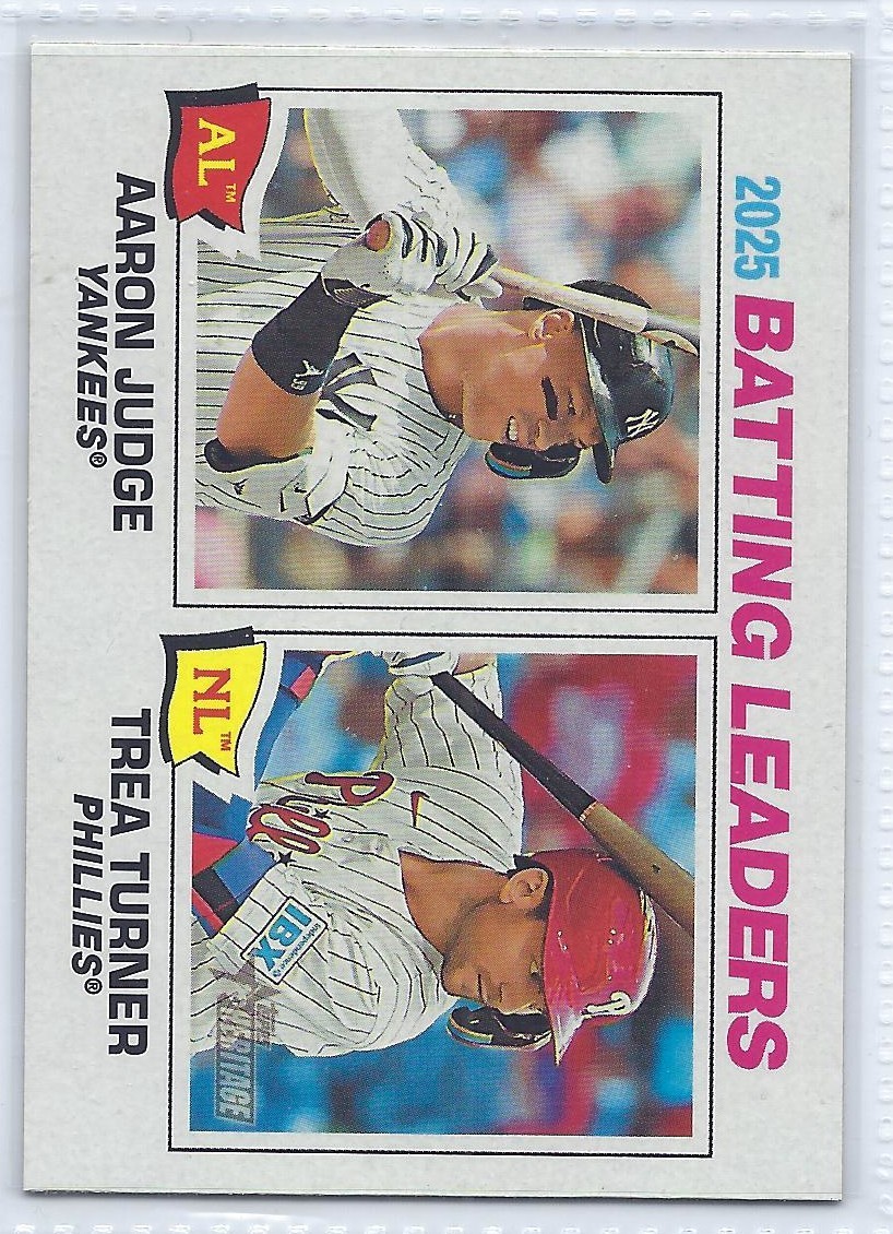 AARON JUDGE/TREA TURNER 2026 TOPPS HERITAGE #1 2025 BATTING