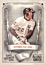 2021 Topps Allen & Ginter's - Historical Hits Scott Podsednik #HH-28
