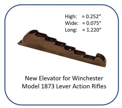 New 0.075'' Wide Elevator for Winchester Model 1873 Lever Action Rifles