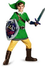 Legend Of Zelda Link Child Cosplay Costume With Shield And Sword 85726