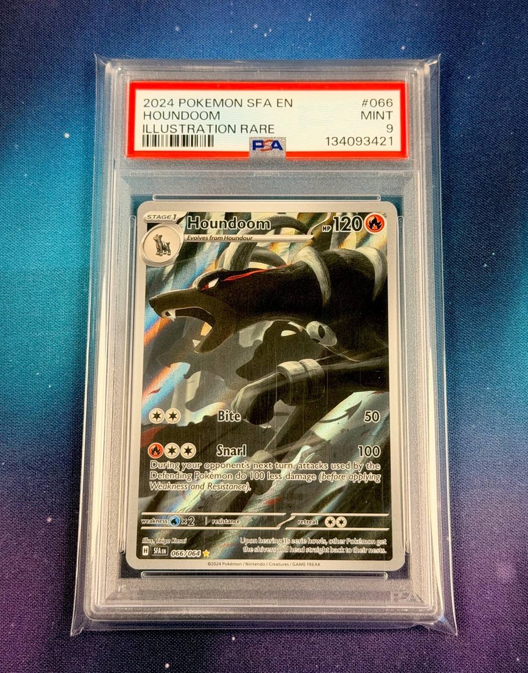 Houndoom 066/064 Illustration Rare SFA - PSA 9