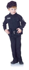 Policeman Child Cop Costume Size Small 4-6