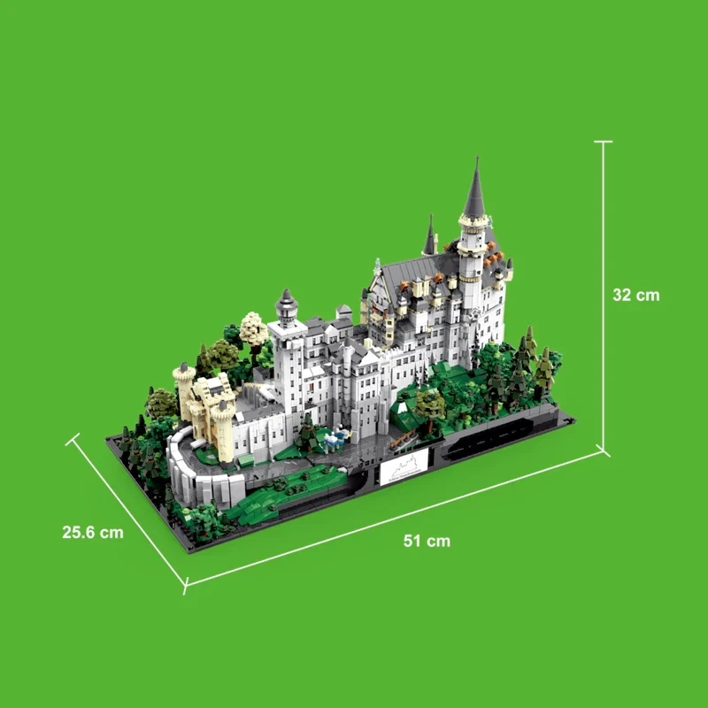 MOC Schloss Neuschwanstein Castle Building Blocks Set 6786 pcs Christmas gift - Image 3 of 4