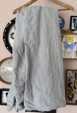 Restoration Hardware RH Italian Garment Dyed Linen Duvet Cover Full Queen Gray