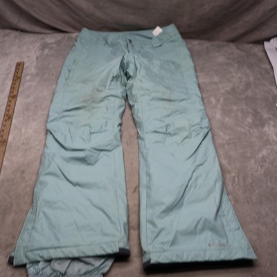 Columbia Snow Pants Women Large Blue Bugaboo Waterproof Insulated Winter 34x32