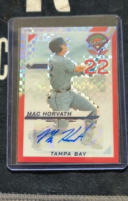2025 Panini Prospects- Mac Horvath #32 Red Power Prizm Signatures /99 (AU, RC)