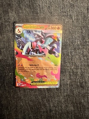 Mega Charizard X EX 360 HP Full Art Holo Mega Evolution Pokémon Card MEP 029