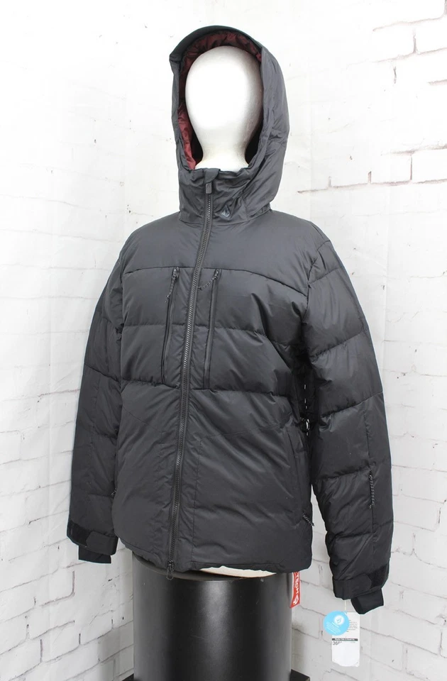 Volcom Lifted Down Puffer Snowboard Jacket, Womens Extra Small / XS Black New - Image 3 of 4