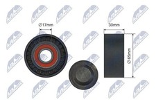 Original NTY Spannrolle Keilrippenriemen RNK-RE-043 für Fiat Mercedes-Benz
