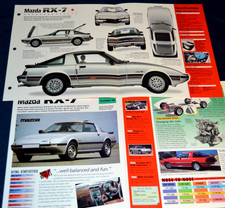 1980 Mazda RX-7 Specs Info Original Poster Brochure Print 80 RX7 SE