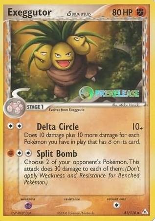 Exeggutor - 41/110 - Pokemon Ex Holon Phantoms Card Prerelease LP