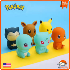 Set of 6 Pokemon Bath Toys - Pikachu and Friends - Adorable Gift for Babies 