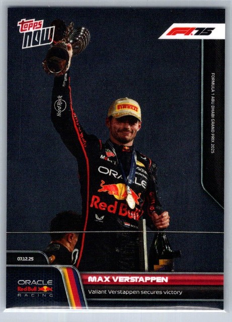 2025 Topps Now Formula 1 Max Verstappen #088