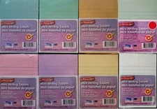 Mini-Writing Tablets Lined 3.5" x 5" 3x50 Sheet Tablets/Pk, S24, Select: Color