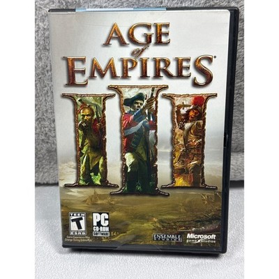Microsoft Age of Empires III PC Game Multi-Disc RTS Strategy Historical Classic