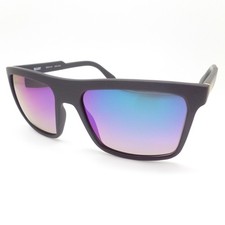 Quay Let It Run Matte Black Blue Polarized Sunglasses Authentic New