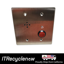 TOA RS-180 Stainless Steel Panic Remote Microphone Call Switch - Single Button