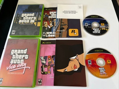 GTA III 3 GTA Vice City - The Xbox Collection (Microsoft XBOX) CIB w/maps Nice!