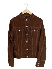 GAP Giacca in velluto a coste Donna Giacca Taglia IT 46 marrone stile casual