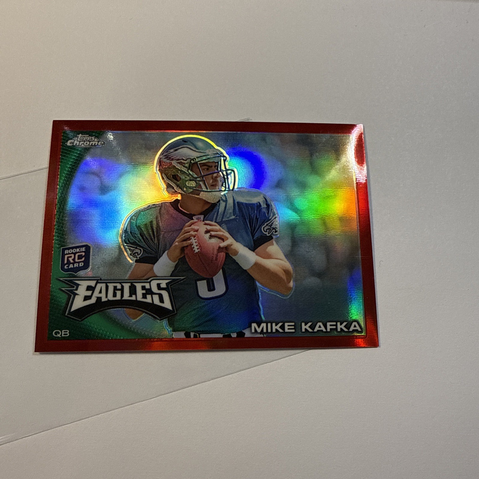 Mike Kafka Topps Chrome #C139 Red Refractor