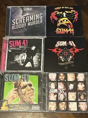 Sum 41 Cd Lot (6)  Bloody Murder 13 Voices Order In Decline Does this Look