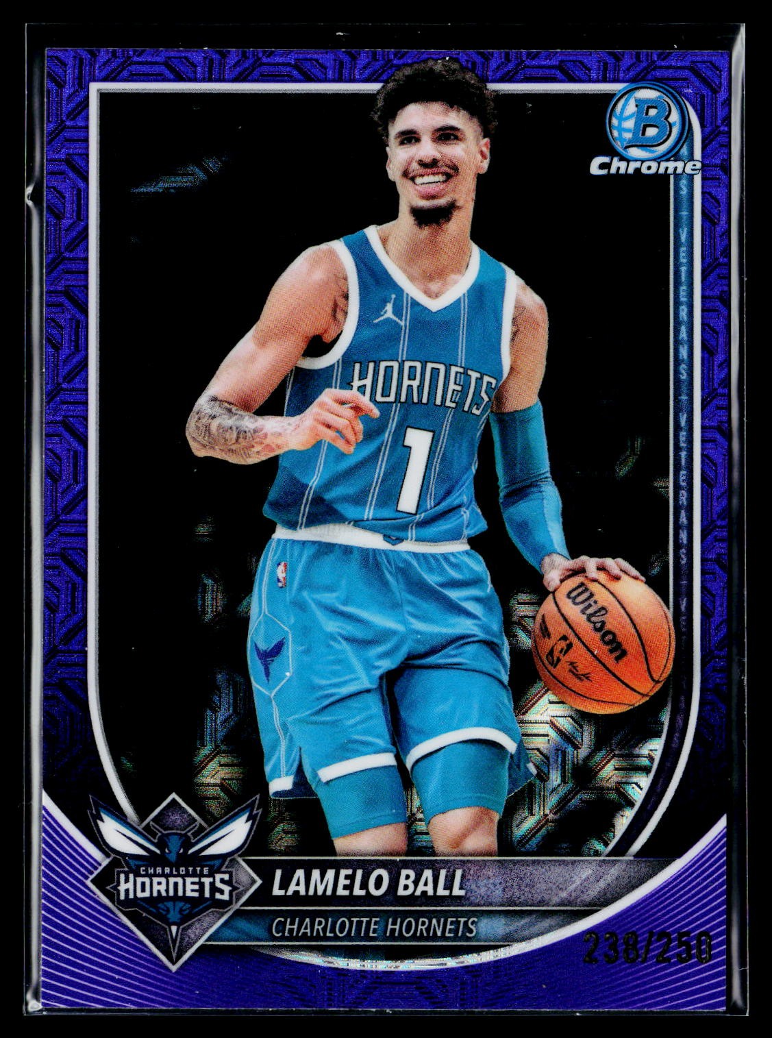 LaMelo Ball 2025-26 Bowman #BCV-86 Chrome Purple Refractors #/250