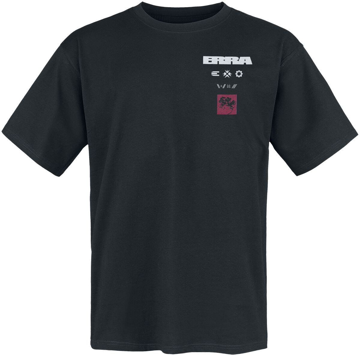 Футболка Erra Herren с треклистом schwarz Band-Товары, группы