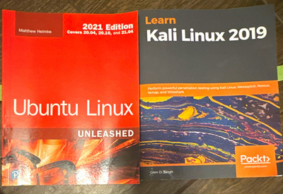 Packt Ubuntu Linux Unleashed 2021 Ed & Learn Kali Linux 2019 Helmke Singh PB