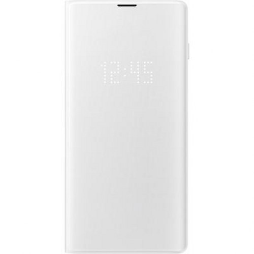 Coque LED Galaxy S10 Plus portefeuille antichoc à rabat interactif