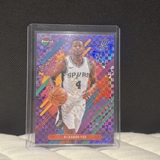 2025 Finest DeAaron Fox Purple Refractor #42/75  rare* 