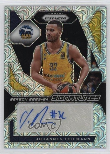 2023-24 Prizm Turkish Airlines EuroLeague Mojo 25/25 Johannes Thiemann Auto 3d3