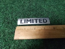 Oem Limited Chrome 3.75 Emblem Badge Logo Nameplate Name Plate Insignia 7s1 Oem Limited Chrome 3.75 Emblem Badge Logo Nameplate Name Plate Insignia 7s1