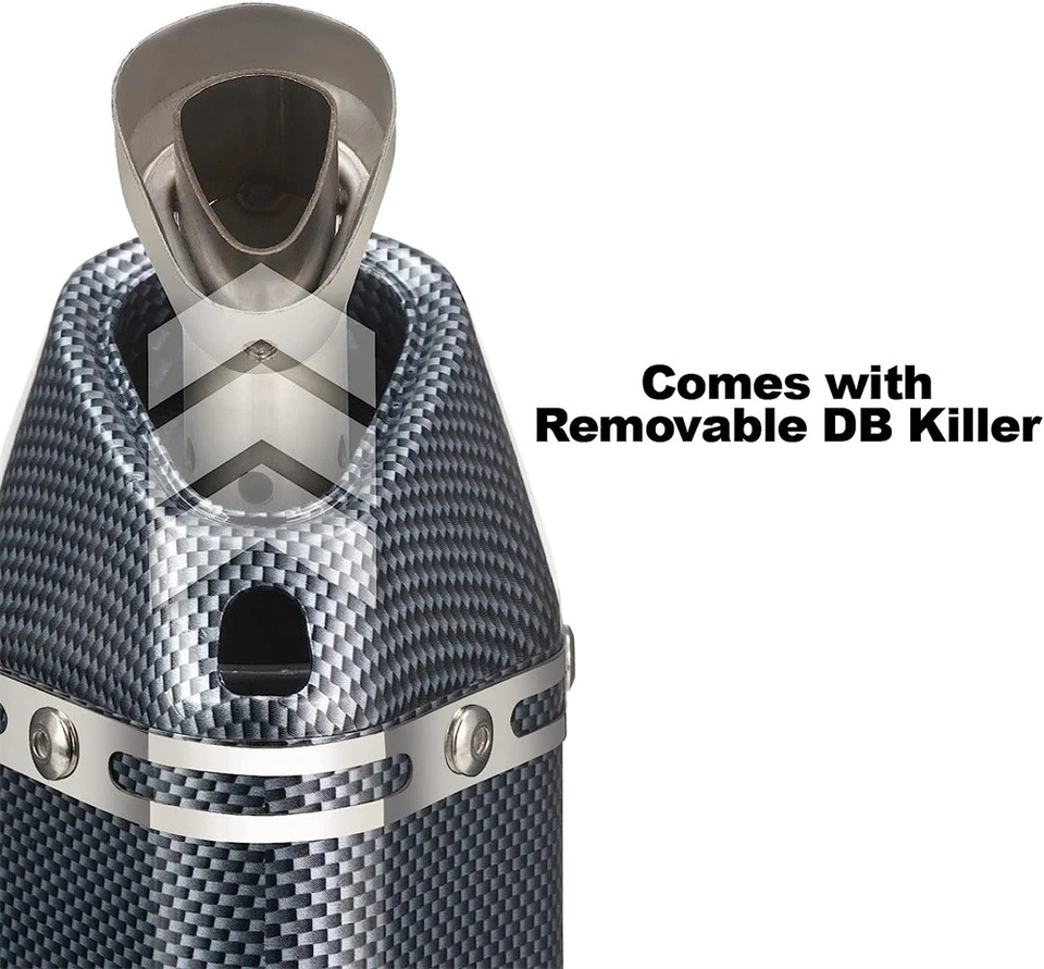 Sistema de escape completo silenciador antideslizante en tubo DB Kill para Honda Grom 125 2013-2025 Foto 4 de 4