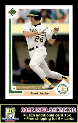 1991 Upper Deck Final Edition #78F Brook Jacoby Oakland Athletics