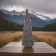 Yankee Candle White Ceramic Tree Tea Light Holder Luminary 8.75" 2015