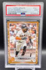 Heliot Ramos 2022 Topps Update Rookie US17 Memorial Day CAMO /25 PSA 9 MINT
