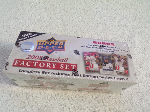2008 Upper Deck Baseball Factory Set Series 1 & 2 Complete Set 506 cards(Sealed)
